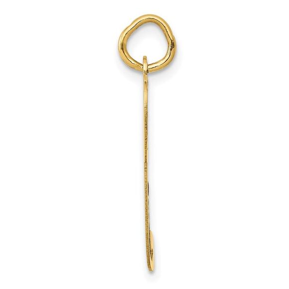 Kazi Luxury 14k Yellow Gold Large Fancy Script Letter P Initial Charm - Picture 2 of 3